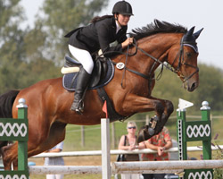 Das Hauptspringen in Spantekow gewann Lisa Rohde mit dem Lancado-Wallach Lantano. Foto: Wego