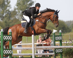 Lisa Rohde war mit Lantano die erfolgreichste Reiter in Schwaan mit 2 L- und einem M-Sieg und dem 4. Platz im Großen Preis. Foto: Wego