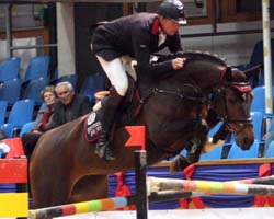 Im Großen Preis war André Thiema mit Contanga auf dem 8. Platz bester Mecklenburger. Foto: Lohrmann