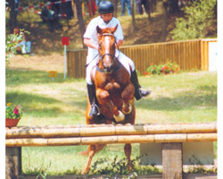 Fähnrich im Jahre 1992 bei seinem letzten Erfolg in einer Großen Vielseitigkeitsprüfung in Hohenberg-Krusemark. Foto: Jutta Wego