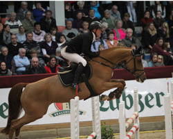 Thomas Kleis gewann mit Questa Vittoria das Finale zum PARTNER PFERD Cup in Leipzig. Foto: Wego