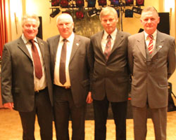 Die Ausgezeichneten v.l. Lothar Makowei, Hans-Georg Schröder, Georg Koch und Rainer-Joachim Janenz. Foto: Wego