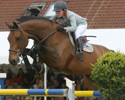 Meredith Michaels-Beerbaum - hier mit Lancaster in Redefin - wird nicht am Weltcup-Finale in s'Hertogenbosch teilnehmen. Foto: Wego