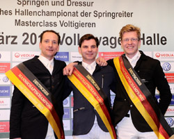 Das wstfälische Siegerteam: v.l. Markus Merschformann, Lutz Gripshöver und Tim Rieskamp-Gödeking. Foto: Frieler