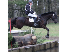Eine Bravourleistung erbrachte auch Stephan Donst aus Strietfeld, der mit dem besten Geländeergebnis vom 10. Platz in der Dressur noch auf den 3. Platz vorstieß. Foto: Wego