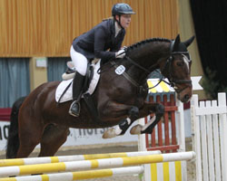 Jessica Hagen, die für Eldena reitet, war mit der Cellestial-Stute Chanell in Gulow siegreich (das Foto zeigt das Paar bei der Horse Show in Schwerin). Foto: Wego