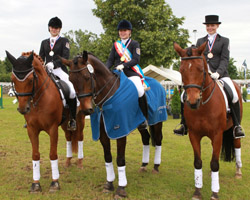 Medaillengewinner der Jungen Dressurreiter: v.l. Kati Spierling, Anna Rindler, Helena Reppin. Foto: Wego