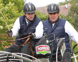 Otto Schmicker vertrat MV bei den Pferde-Einspännern. Foto: Wego