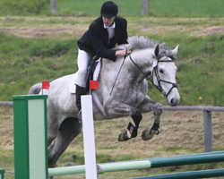 Paul Kruse nahm am Springen teil und gewann das Ringstechen und Tonnenabschlagen auf Carlotta. Foto: Wego