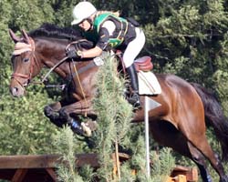 Mit Lena platzierte sich Stina Packheiser in der L-Vielseitigkeit der U15 Perspektivkader. Foto: Lohrmann