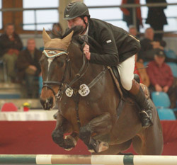 Ein 4. Platz auf Chantal und Fünfter auf Chacco war die Ausbeute von André Plath in den internationalen Springen. Foto: Jutta Wego