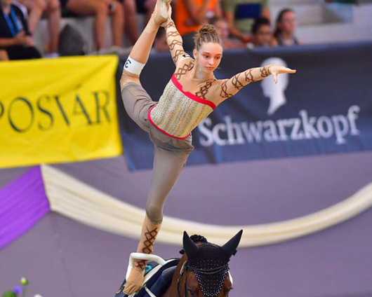 Die 18-jährige Alina Ross bei ihrem 1. Weltcupauftritt in Leipzig. Foto: Kaiser