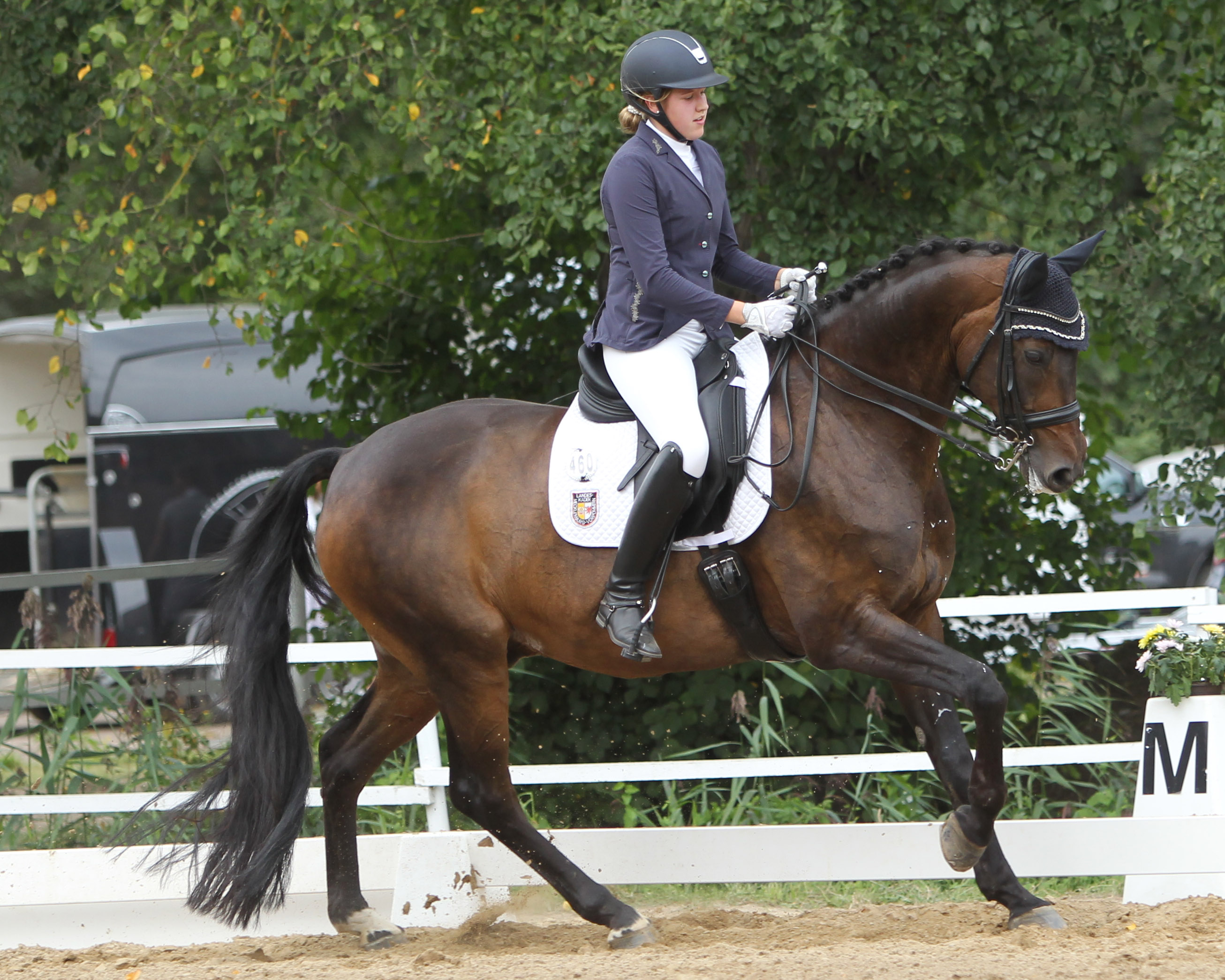 Henriette-Lilli Scheibler vom RV Rostocker Heide gewann mit Rosecco das Finale des Bernhard-von-Albedyll-Jugendförderpreis. Foto: Jutta Wego