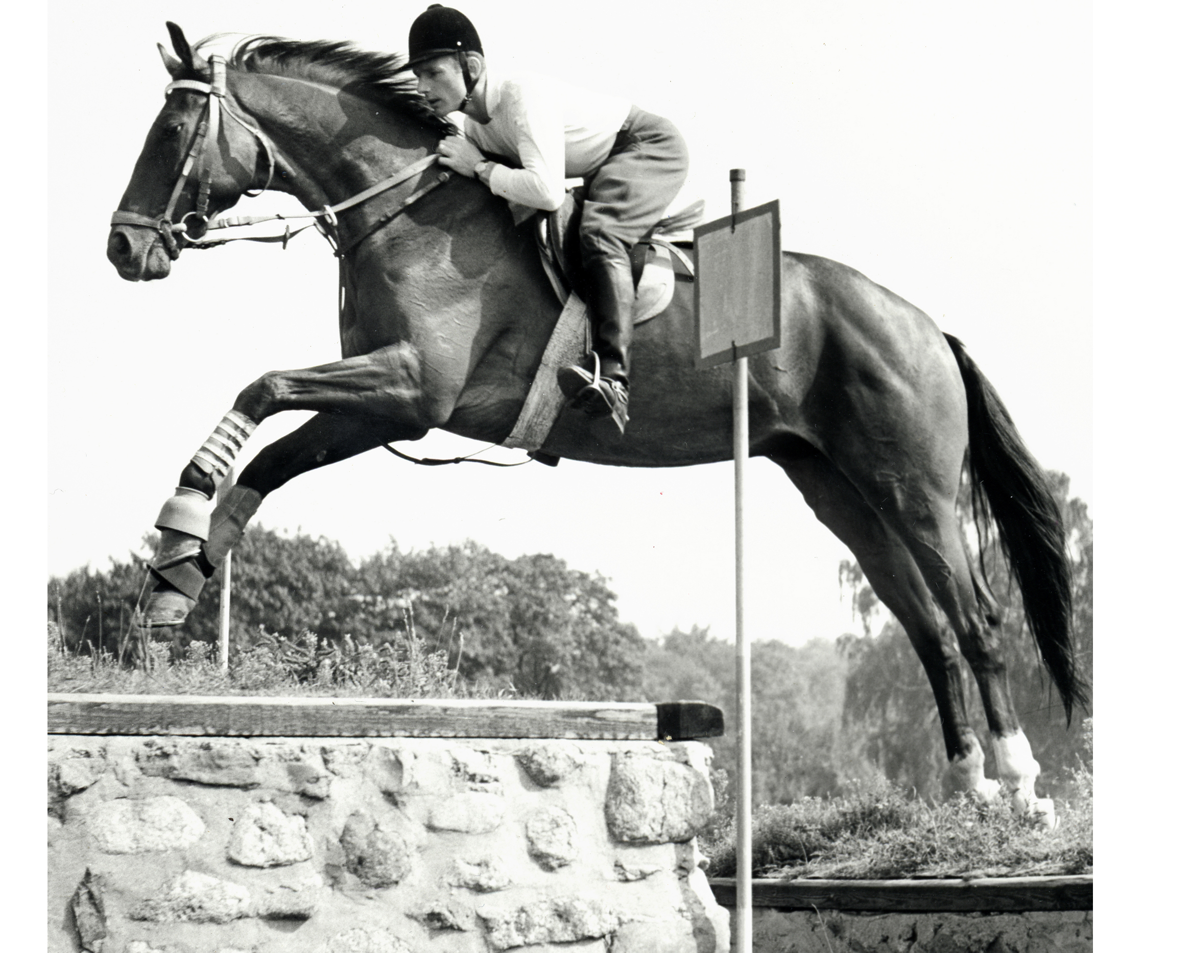     Uwe Plank in jungen Jahren mit Tannwald.    Foto: Archiv Begall