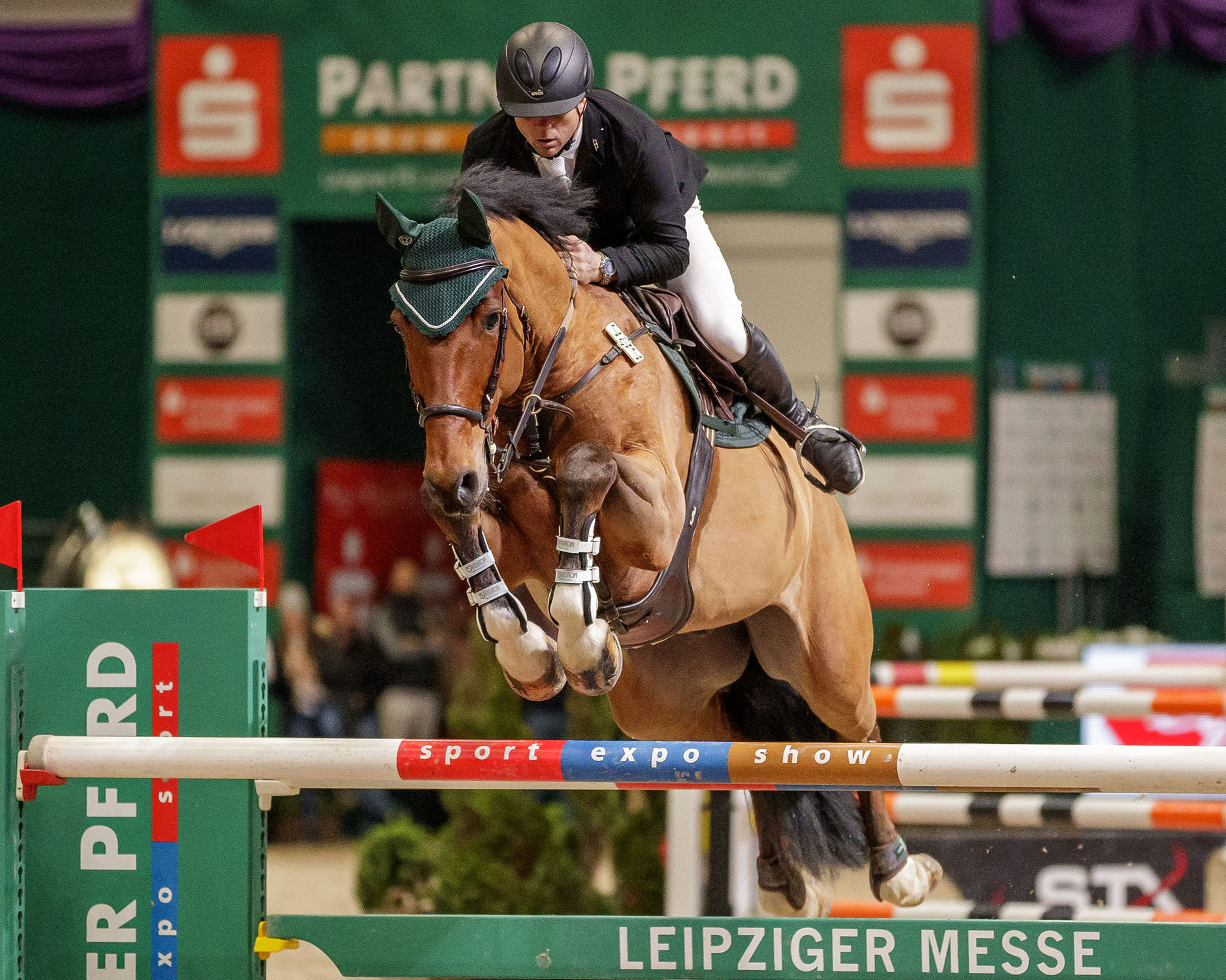 Der Sachsen-Anhaltiner Tino Bode hat in Leipzig den nationalen PARTNER PFERD Cup gewonnen. Foto: Lafrentz