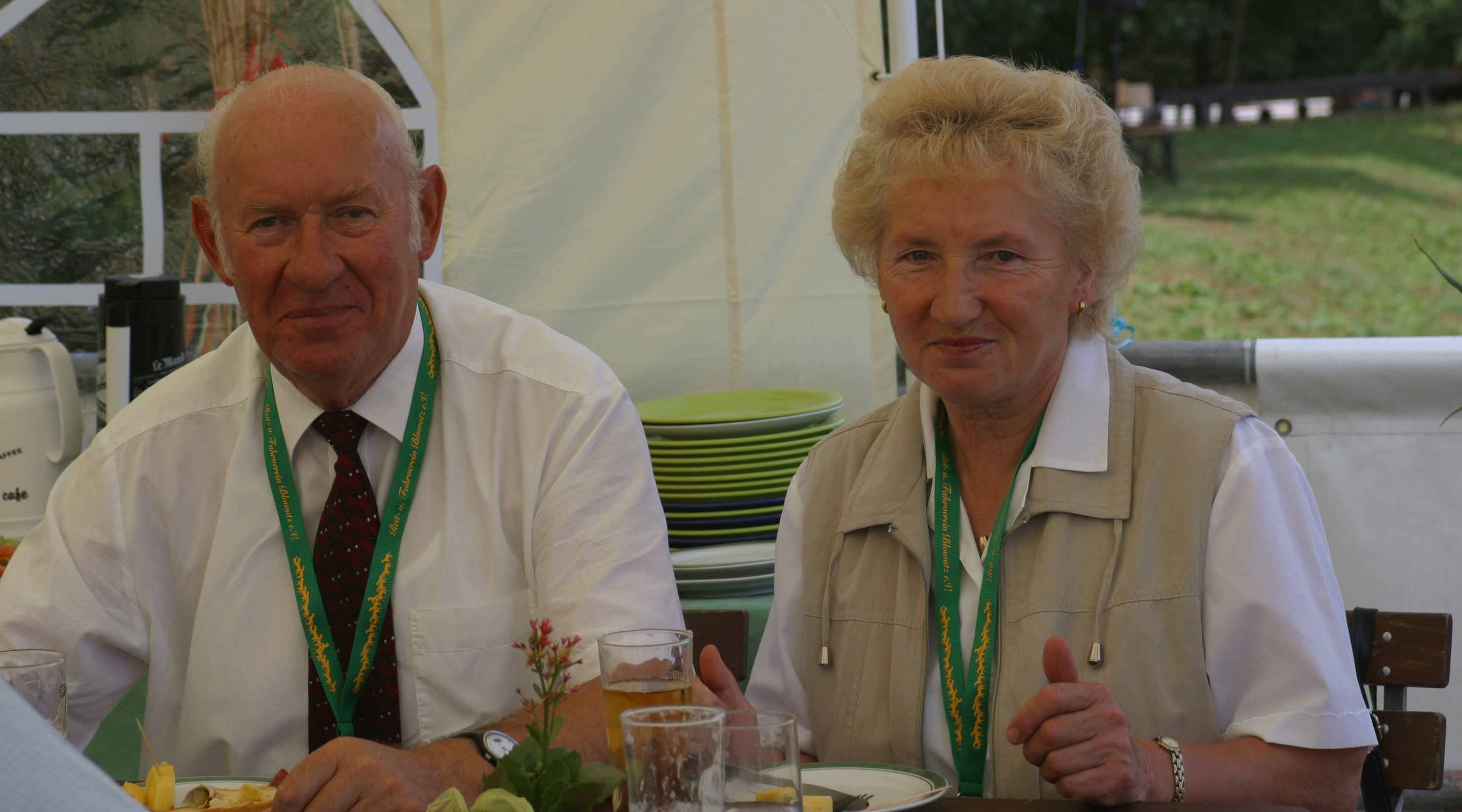 Ehefrau Ingrid war stets an der Seite von Hans-Karl Strasdas und begleitete ihn vielfach auch zu Veranstaltungen mit Pferden. Foto: Jutta Wego