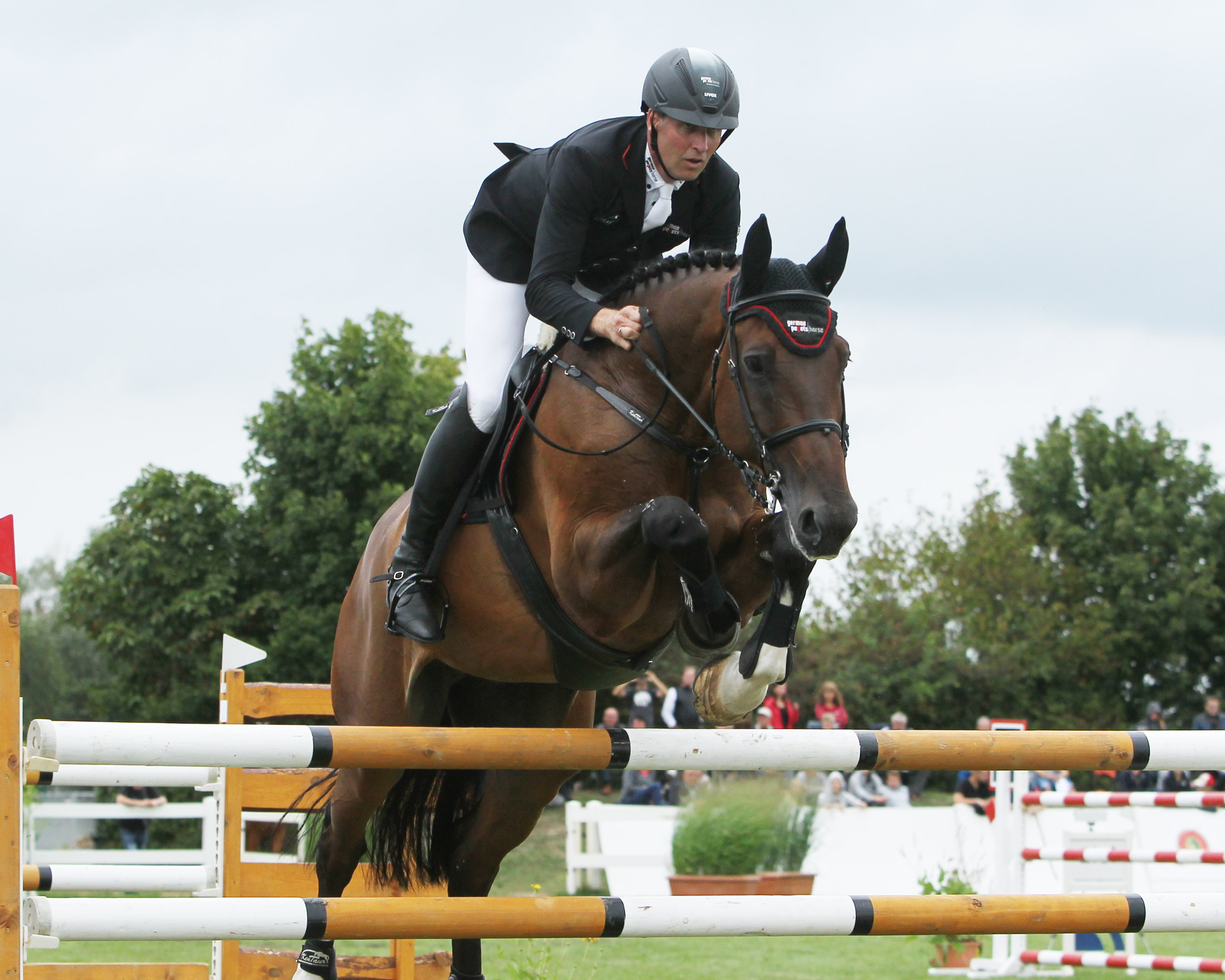 Guter Start für André Thieme (Plau am See) bei seiner USA-Tournee. Auf dem 14-jährigen Cellisto wurde er in Ocala (Florida) Dritter im mit 200.000 US-Dollar dotierten Großen Preis. Foto: Jutta Wego