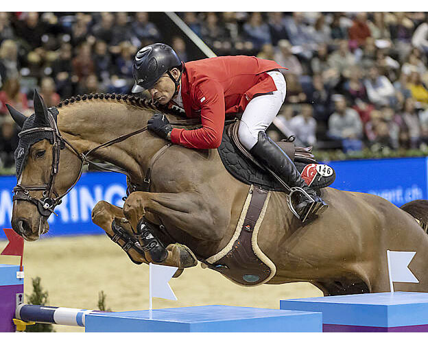 Cortney Cox (Carlo x Esprit) mit Pius Schwizer.