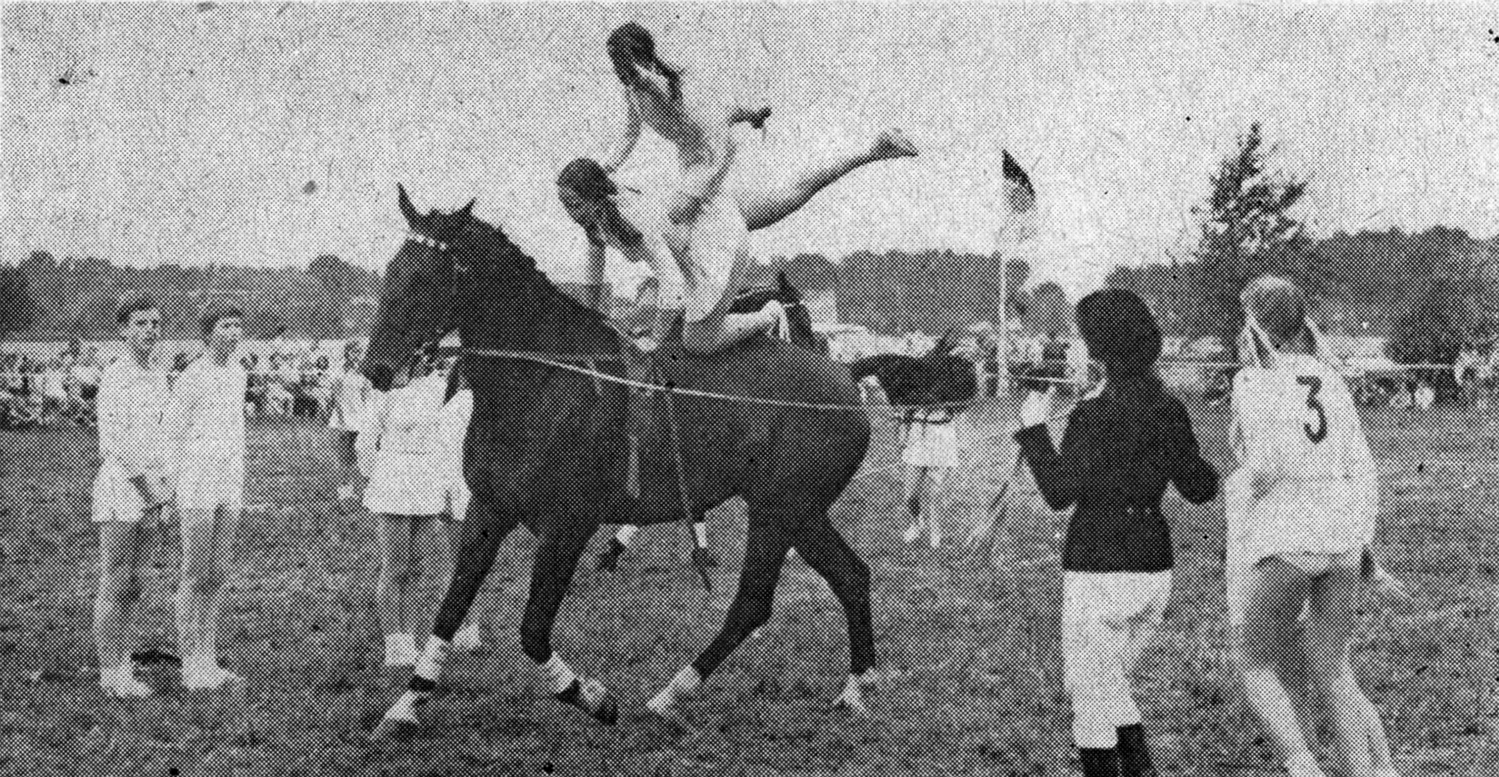 Vier DDR-Meistertitel holte sich auch Ute Deich mit ihrer Voltigiergruppe aus Rogahn. Insgesamt gab es für die leistungsstarke Gruppe zwischen 1973 und 1980 acht Meisterschaftsmedaillen. Foto: Urum-Beglikow