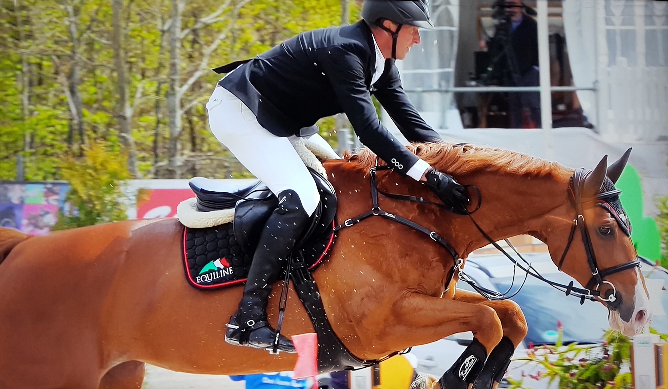 André Thieme hat in Ocala am Sonntag gegen 63 Konkurrenten aus aller Welt und einem spektakulären Ritt auf der Stute Chakaria im Stechen den $ 1 Millionen GreatAmerican gewonnen. © Jutta Wego