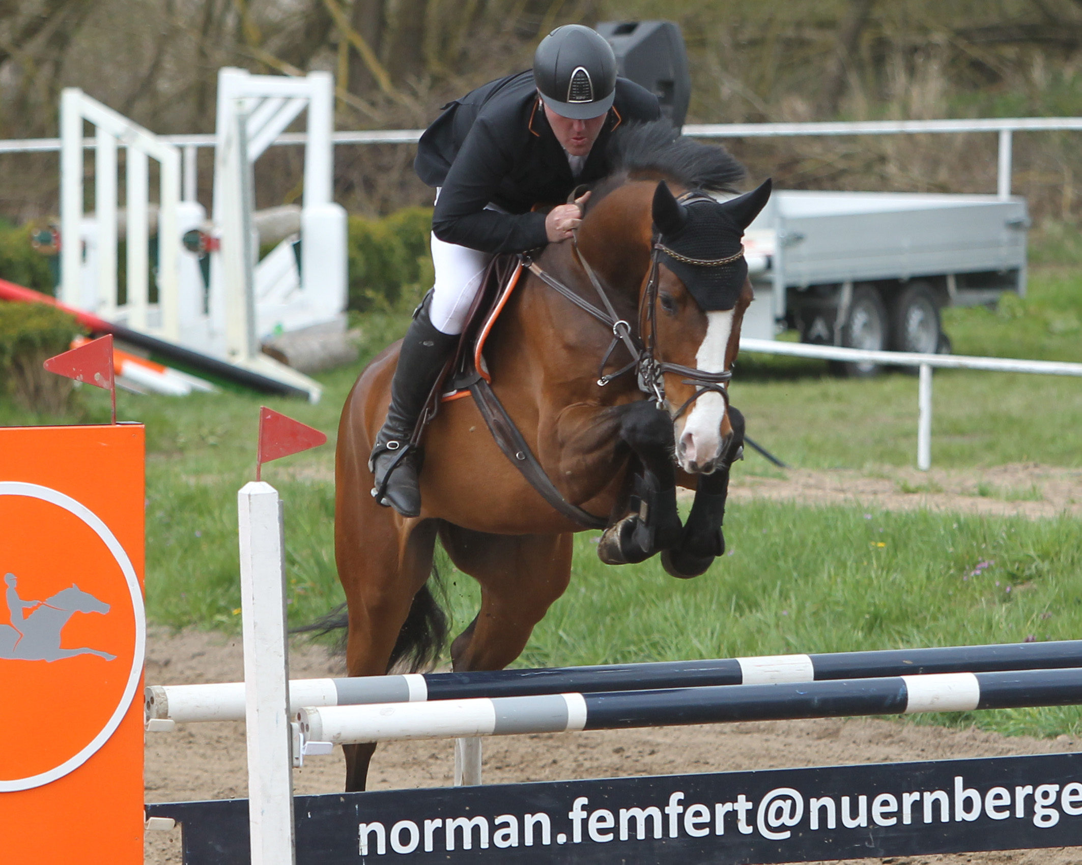 Die Springpferdeprüfung Klasse L gewann Max-Hilmar Borchert (Stechlin-Menz) auf dem 6-jährigen Cannavar mit Wertnote 8,4. © Jutta Wego