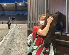 Training unter Flutlicht im der Quarantänezeit in Aachen und nach der Ankunft wiedervereint in Tokio © Saskia Deutz