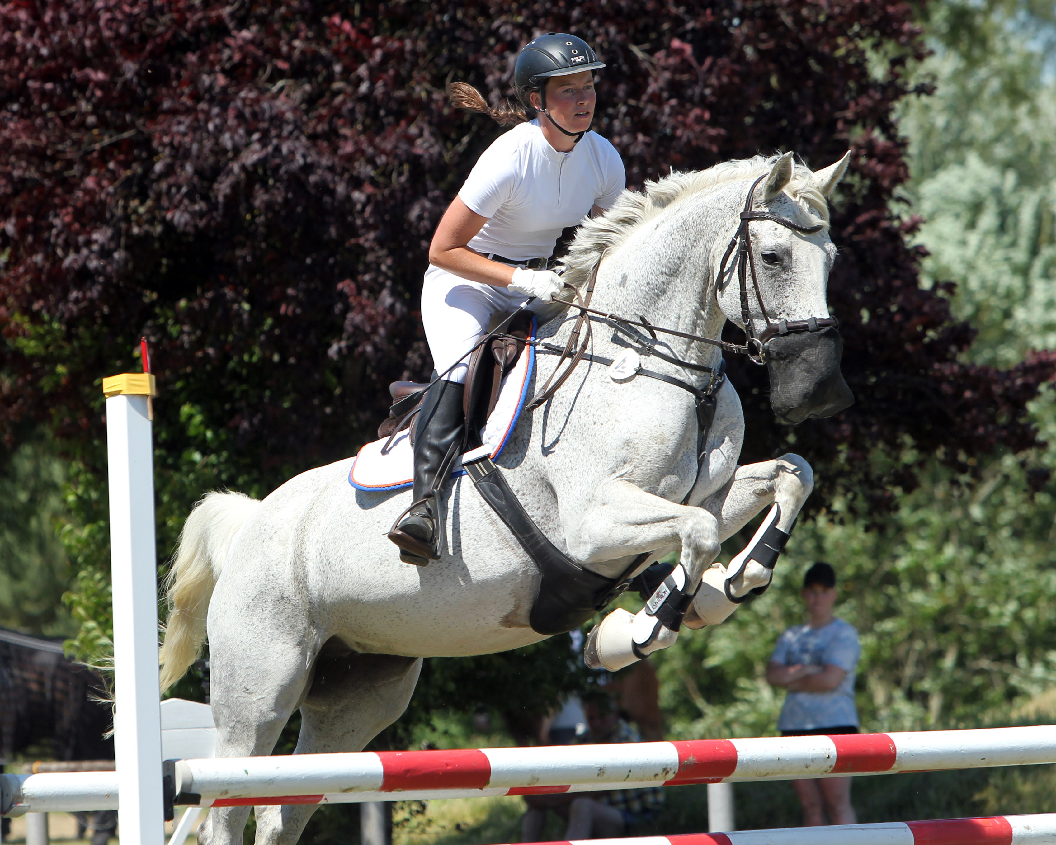 Zu den Springsiegerinnen von Oldenhagen gehörte Charleen Lenz (Ziemitz), die das A-Punktespringen auf Levistana gewann. © Jutta Wego