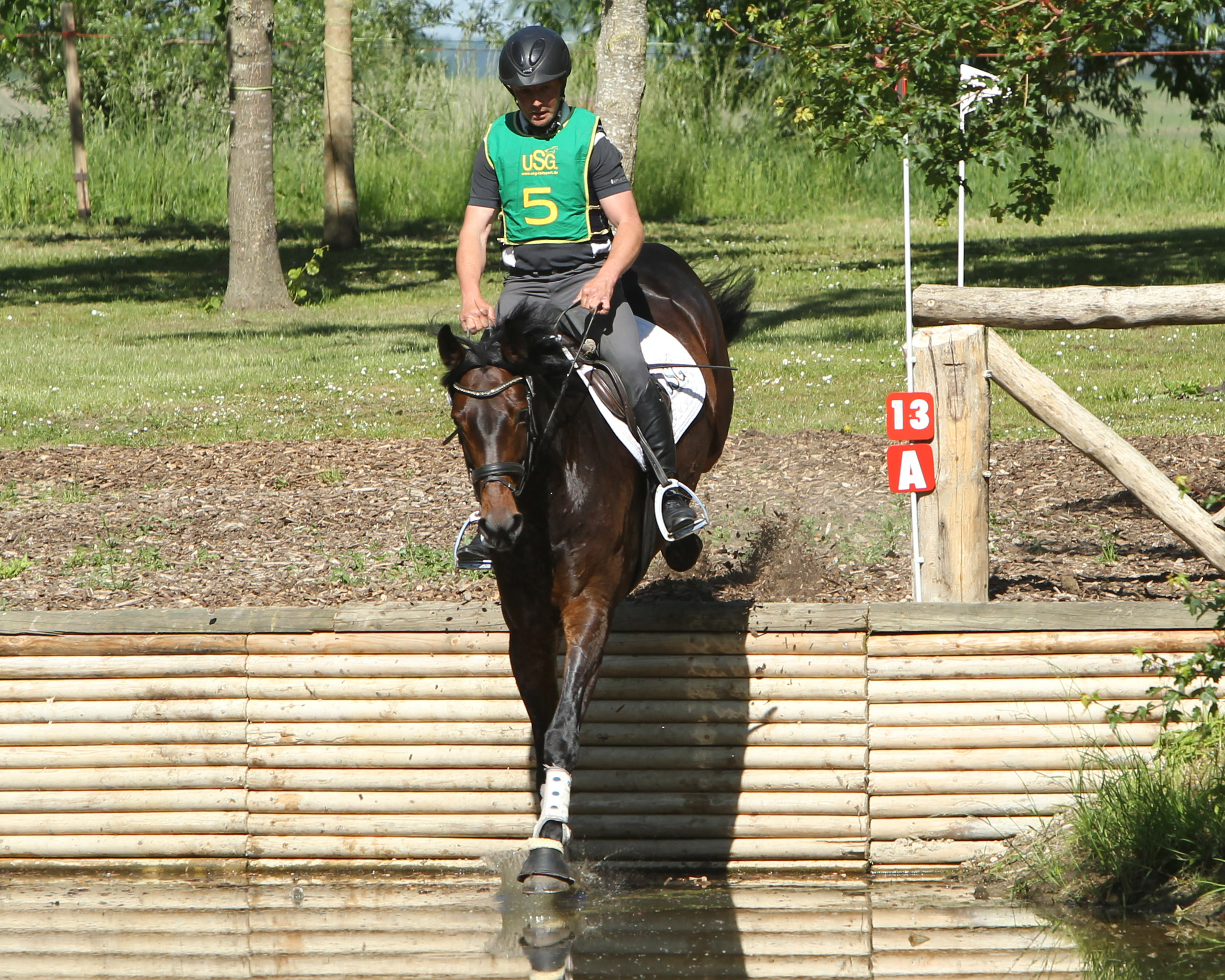 Landesmeister Andreas Brandt aus Neuendorf hat mit der erst 6-jährigen Stute Grazia K die Internationale Zwei-Sterne-Prüfung (CCI2*-S) in Bad Harzburg gewonnen. © Archiv Wego