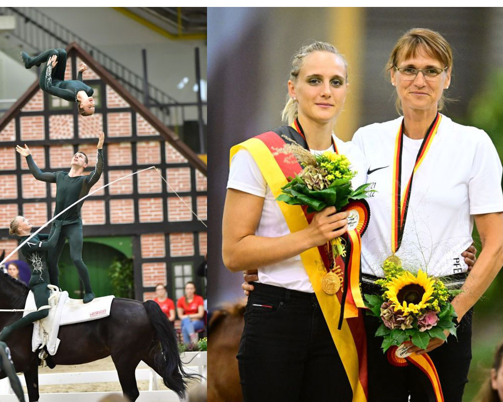 Das Team aus Kön-Dünnwald, das Duo Congia/van Gerven und Jannik Heiland verteidigen 2022 ihren Meistertitel in Verden. Neue Deutsche Meisterin der Damen ist Julia-Sophie Wagner. Foto (c) Daniel Kaiser