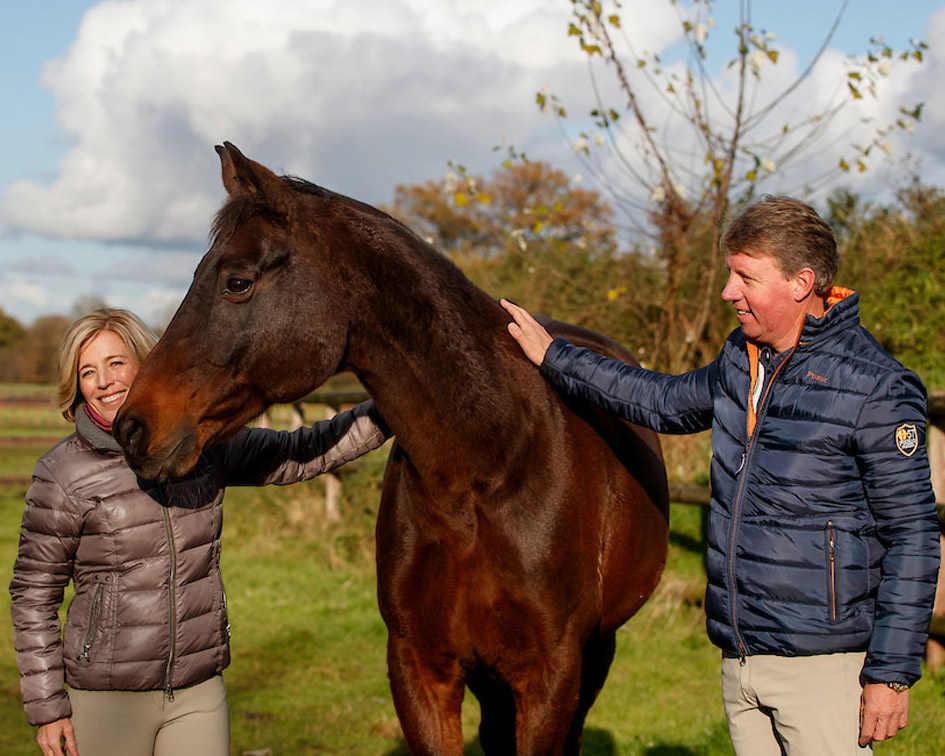 Shutterfly mit Meredith Michaels-Beerbaum und Markus Beerbaum 2026 in Thedinghausen. © Stefan Lafrentz