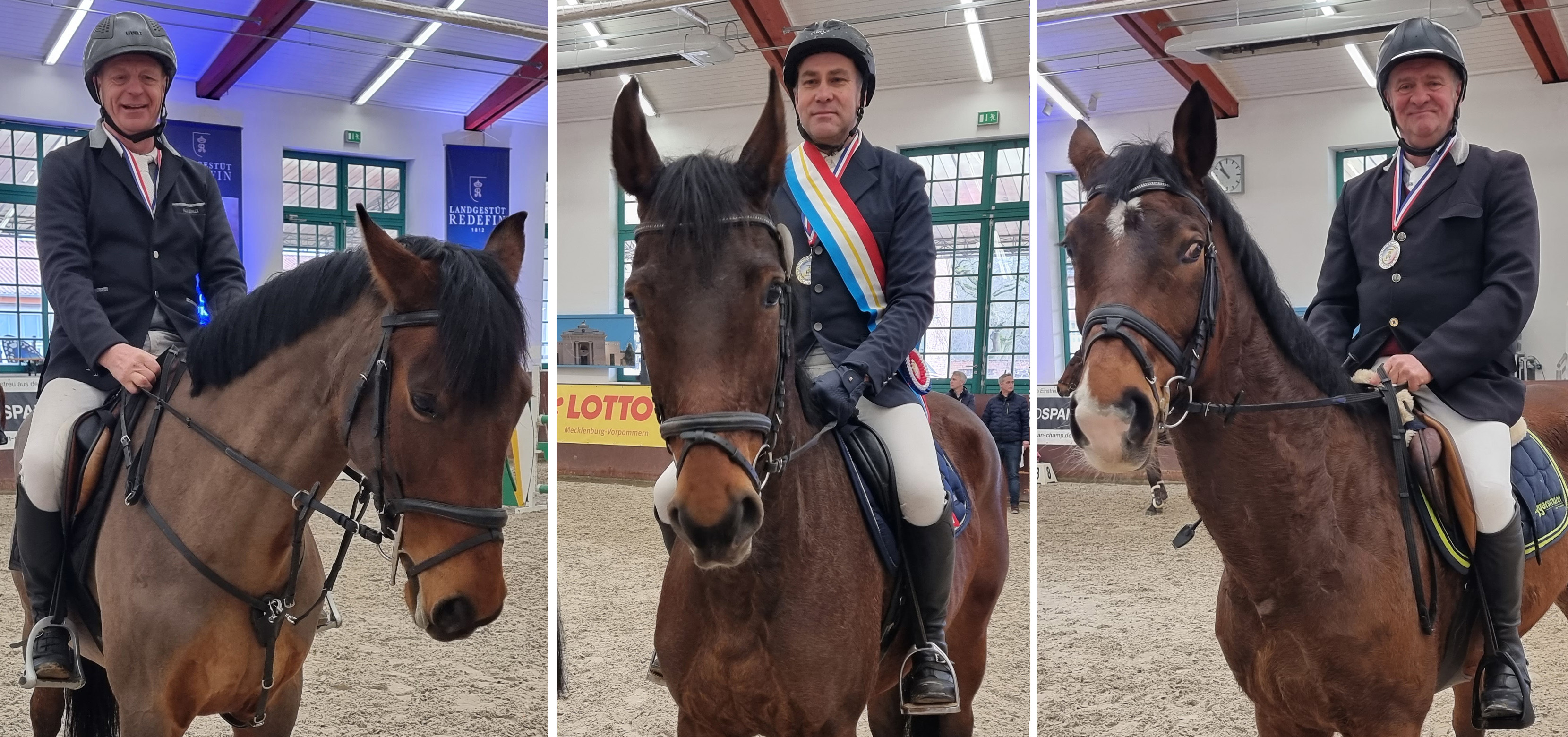 Von links: Frank Polzin (Bronze), Karsten Krohn (Gold, Wilfried Holl (Silber)
