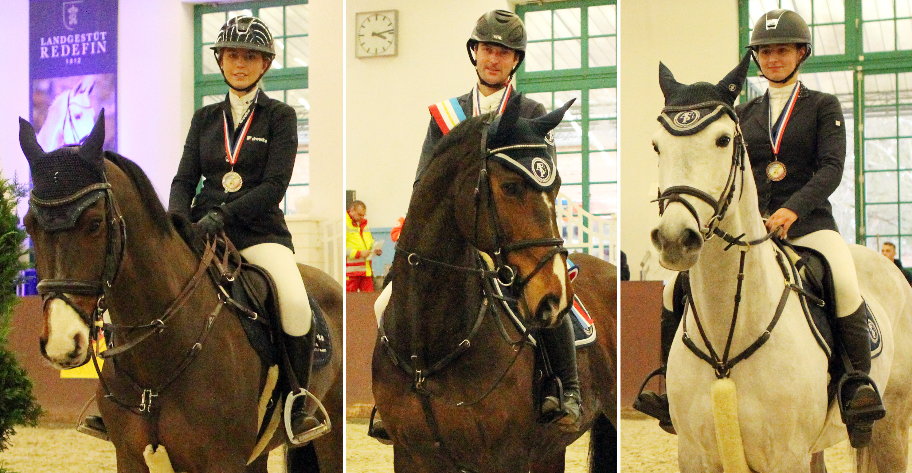 Von links: Christin Wascher (Silber), Philipp Makowei (Gold, Rica Marlene Scholz (Bronze)