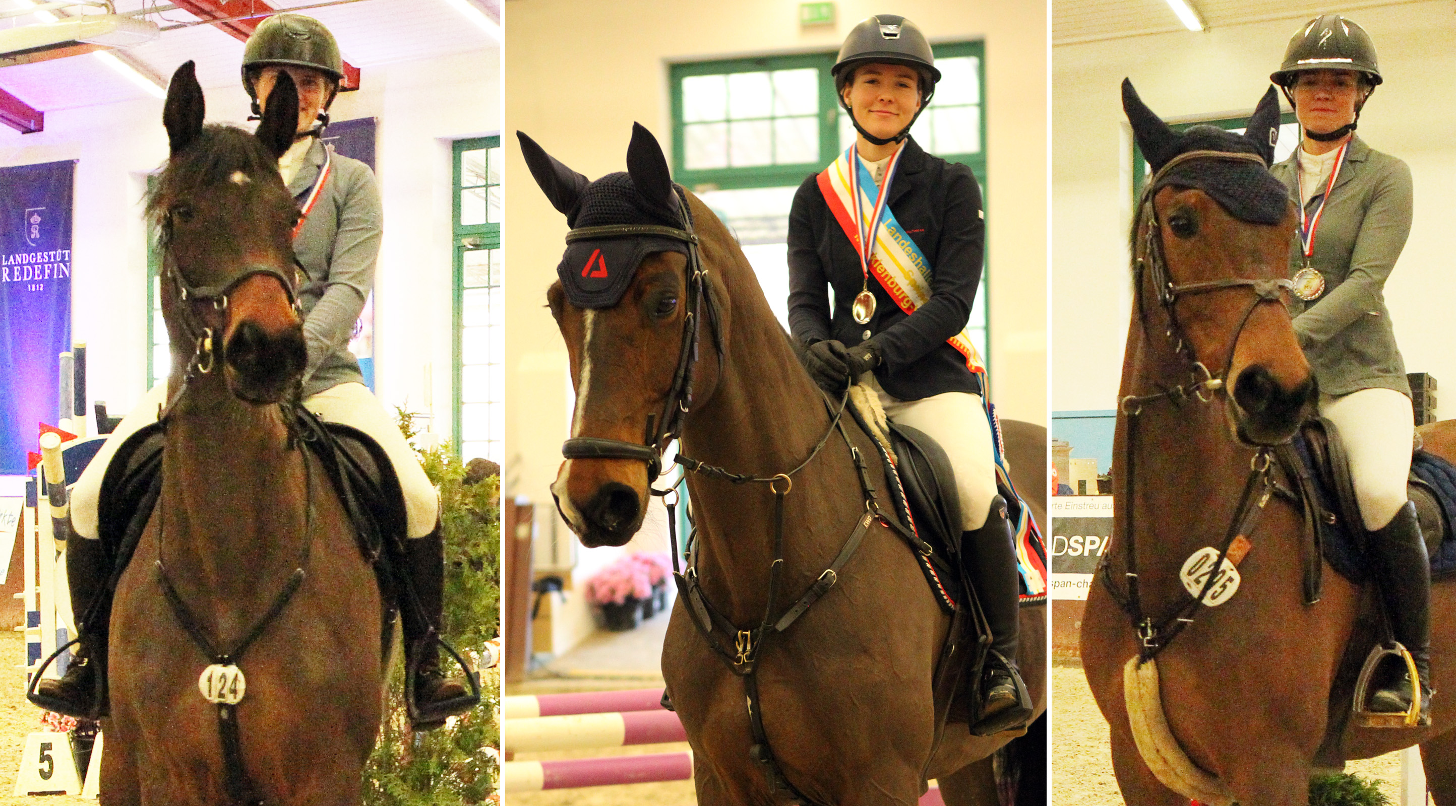 Von links: Aila Wirkner (Bronze), Stella Egger (Gold, Anna-Katharina Hildebrandt (Silber)