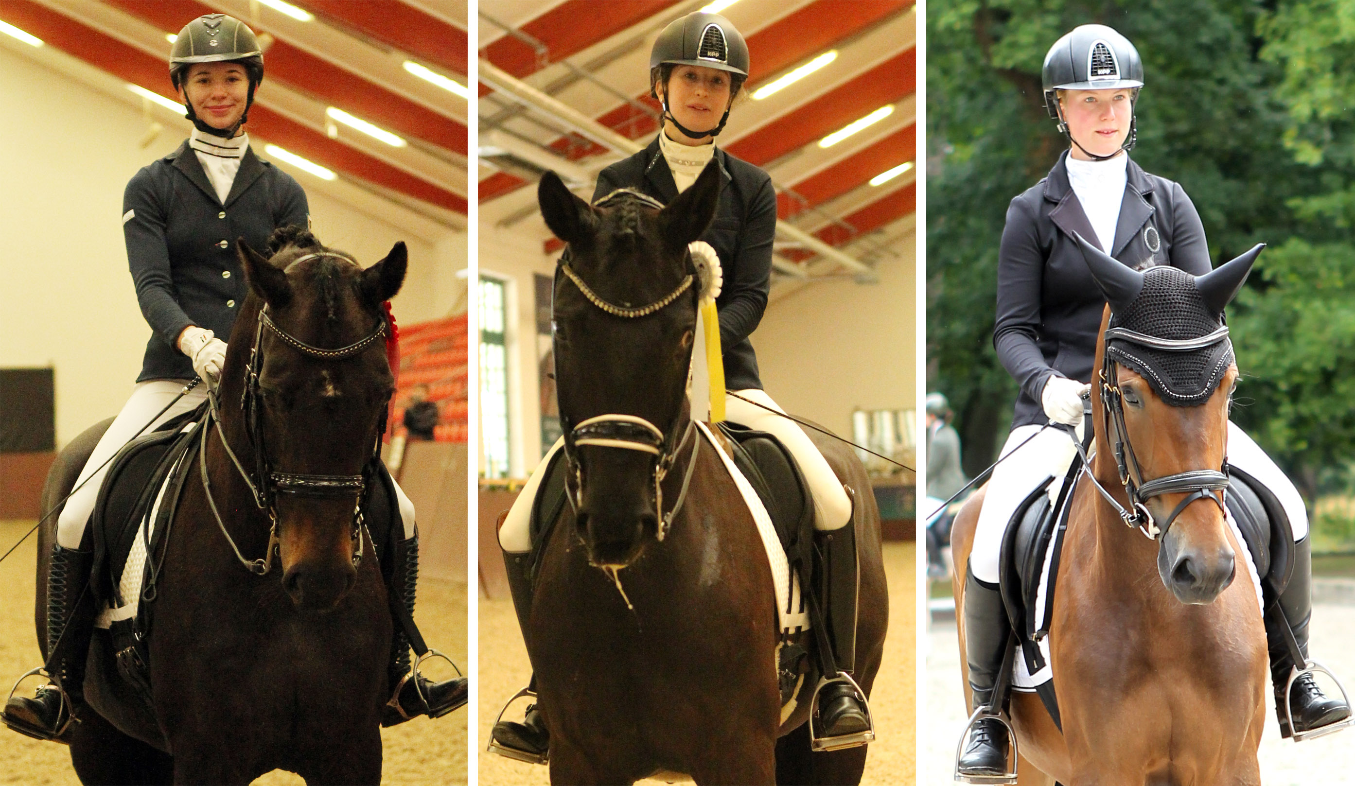 Medaillengewinner U25 v.l. Romanowski, Carolina (Stülow) Silber, Groß, Svea (Redefin) Gold, Ann-Christin Mehl (Zingst) Bronze. © Jutta Wego