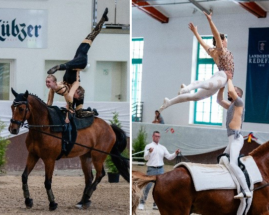 Links Vanessa Krüger und Lena Techentin vom VRV Ostseeküste. Rechts Katarina Schliemann und Tobisa Förster, Usedom.