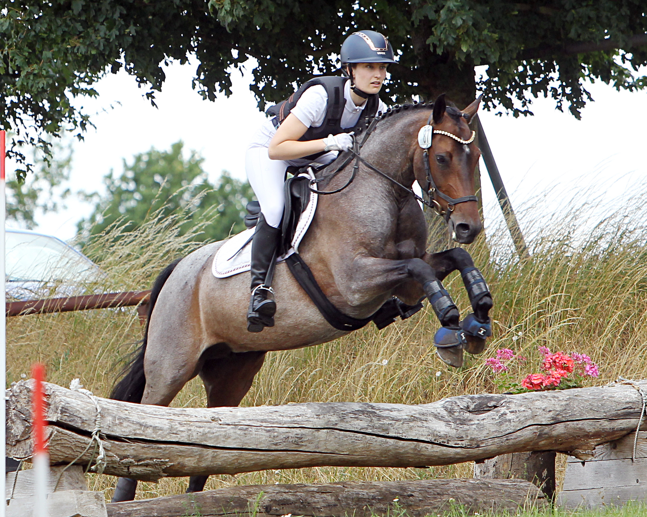 Mit hohen Noten in allen 3 Teilprüfungen sicherte sich Nike Sophie Forler aus Rebelow mit dem 6-jährigen Pony Marit F den Sieg in der Kombinierten Prüfung Klasse A. © Jutta Wego