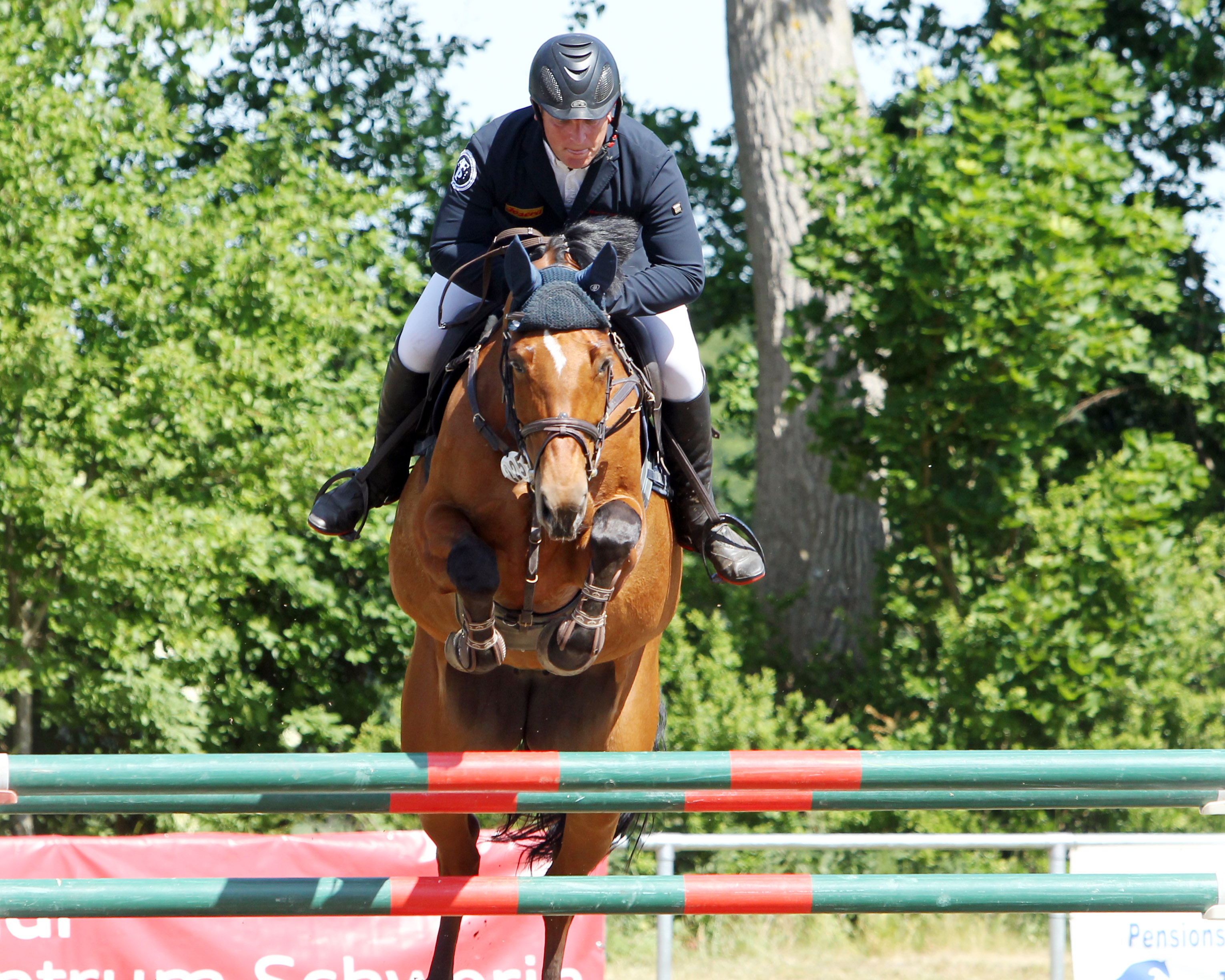 Zwei S-Siege gab es für Thomas Kleis in Delingsdorf. Mit La Contessa gewann er das Finale der Youngster-Tour. © Archiv Wego