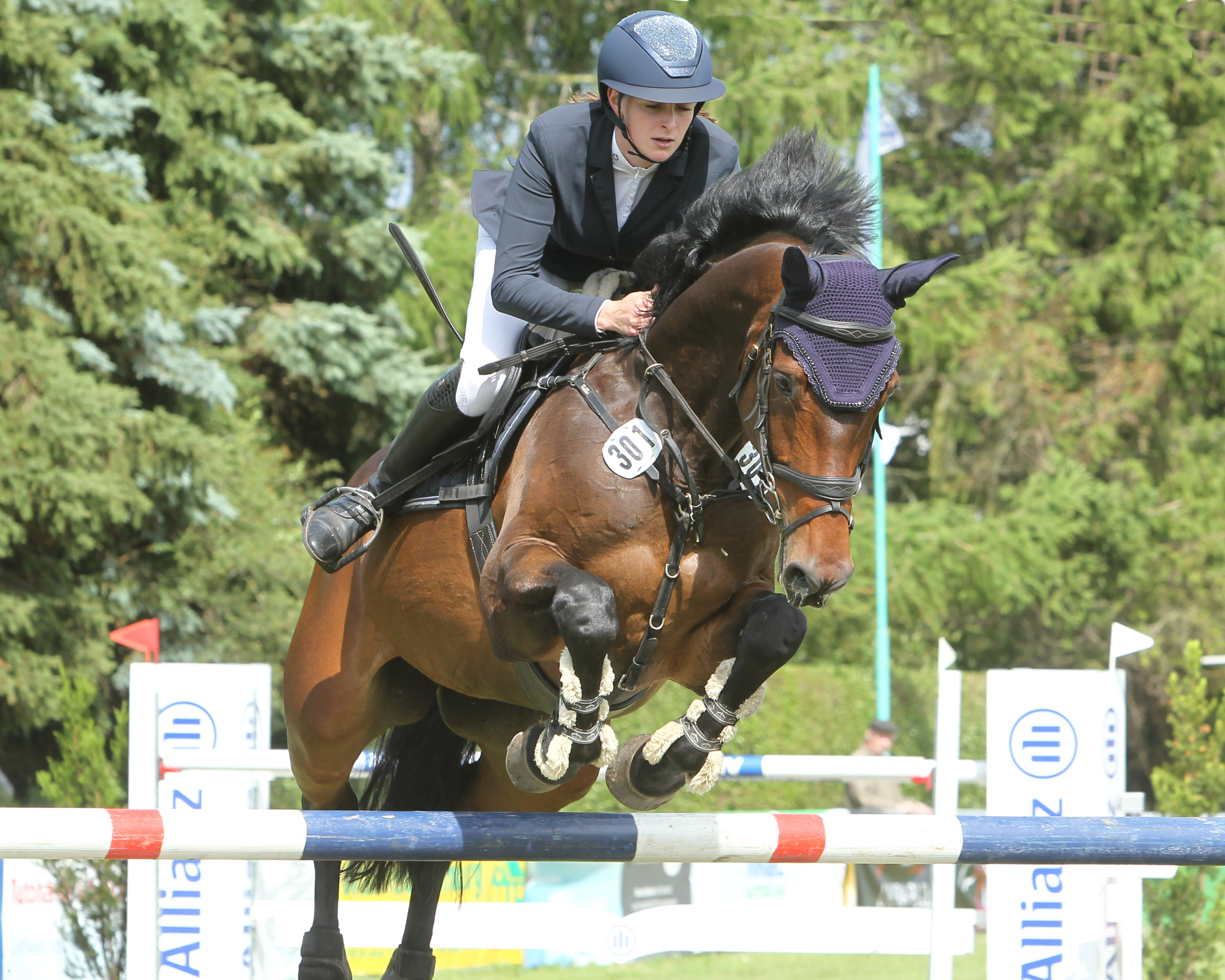 Annie Kamieth (RC Reez) hat mit der 13-jährigen Stute Quintana den Großen Preis (M1*) gewonnen. © Archiv Wego