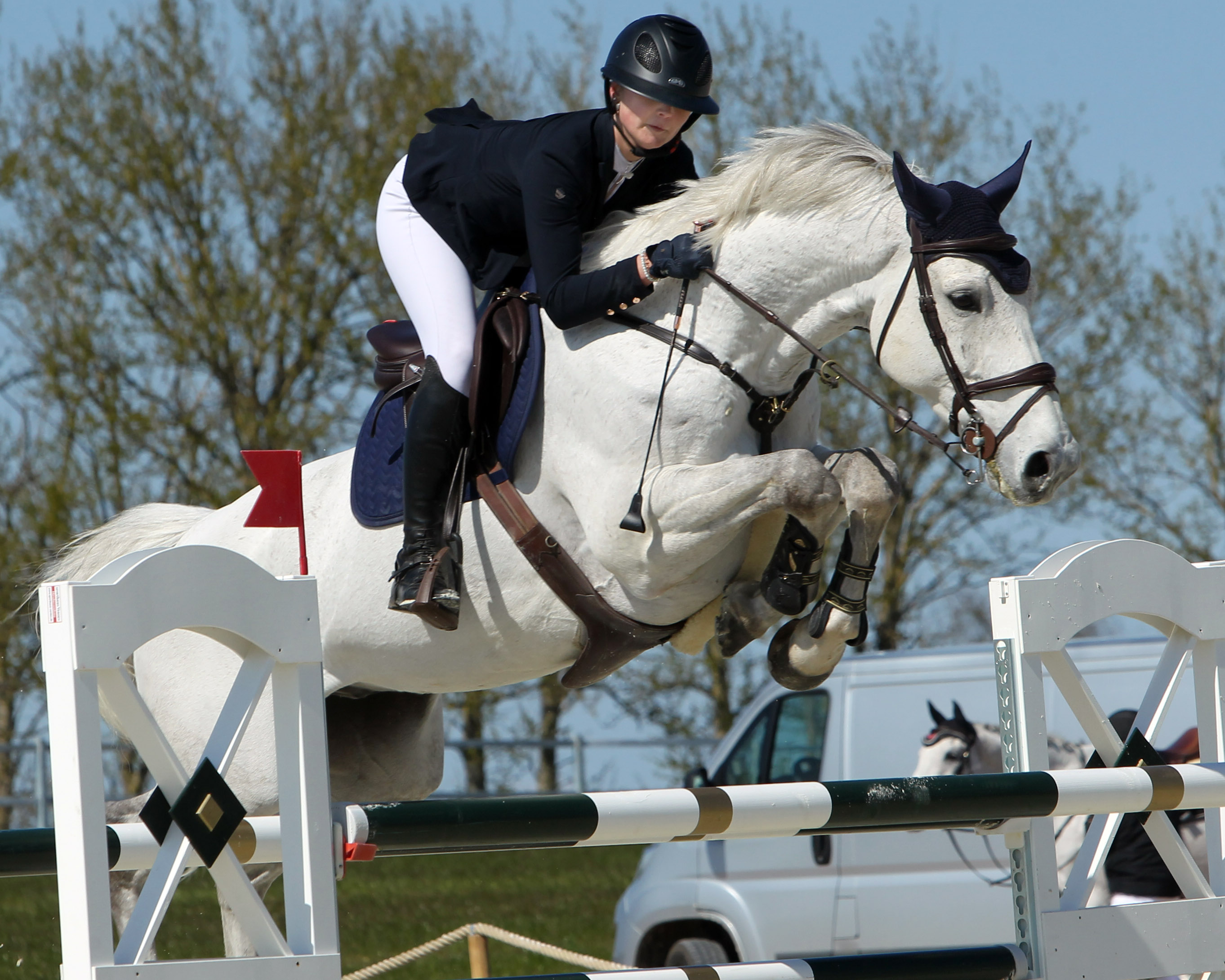 In der 2. Qualifikation der Junioren blieb die 18-jährige Tessa Leni Thillmann mit Carlo K fehlerfrei und wurde Elfte. © Archiv Wego