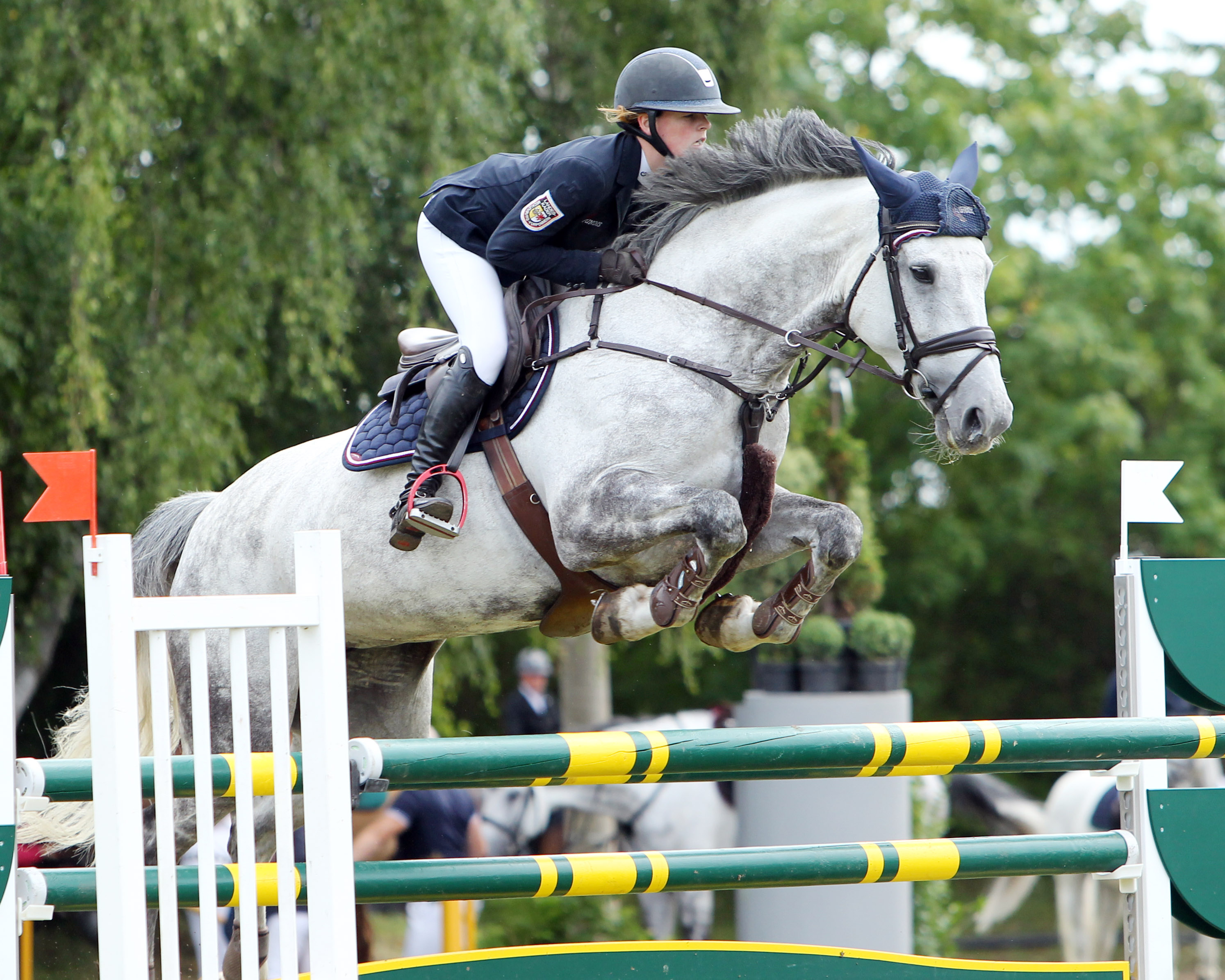 Nach fehlerfreien Ritten und den Plätzen 6 und 8 in der Qualifikation gab es für die 21-jährige Lilli Plath mit der 11-jährigen Nivana im Finale Fehler. © Archiv Wego