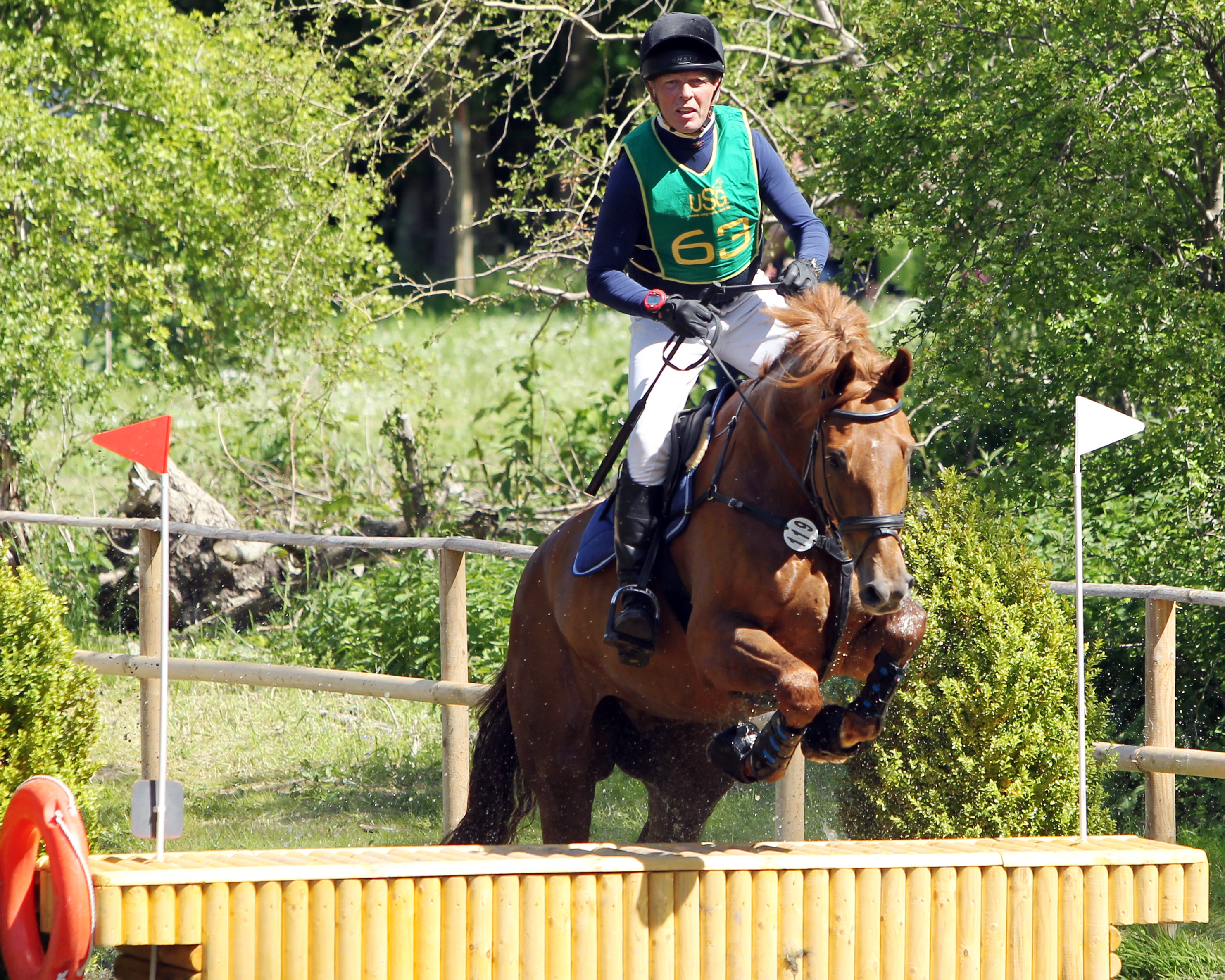 Philipp Riedesel aus Altkamp/Rügen startete in Langenhagen in der Deutschen Amateur-Meisterschaft und wurde auf dem 10-jährigen D’Accord Fünfter. © Archiv Wego