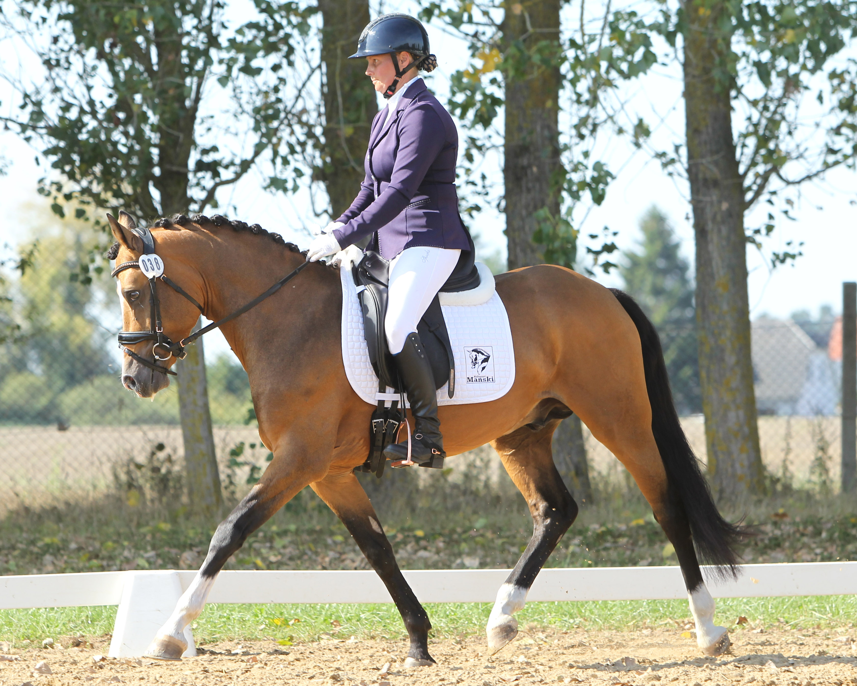 In der höchsten Dressurprüfung Klasse L siegte Jana Behning (Zingst) auf Pony Diamant Dynasty (Foto) und sie wurde auf Pony Coldplay. © Jutta Wego