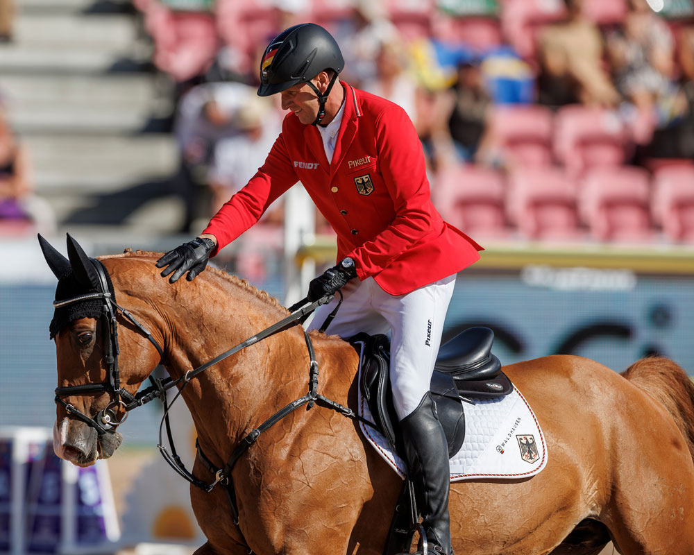 André Thieme hat seinem Championatspferd DSP Chakaria eine lange Auszeit gegeben und bereitet sich nun zusammen mit ihr, beginnend in Florida, ganz gezielt auf die Olympischen Spiele in Paris vor. © Archiv Wego
