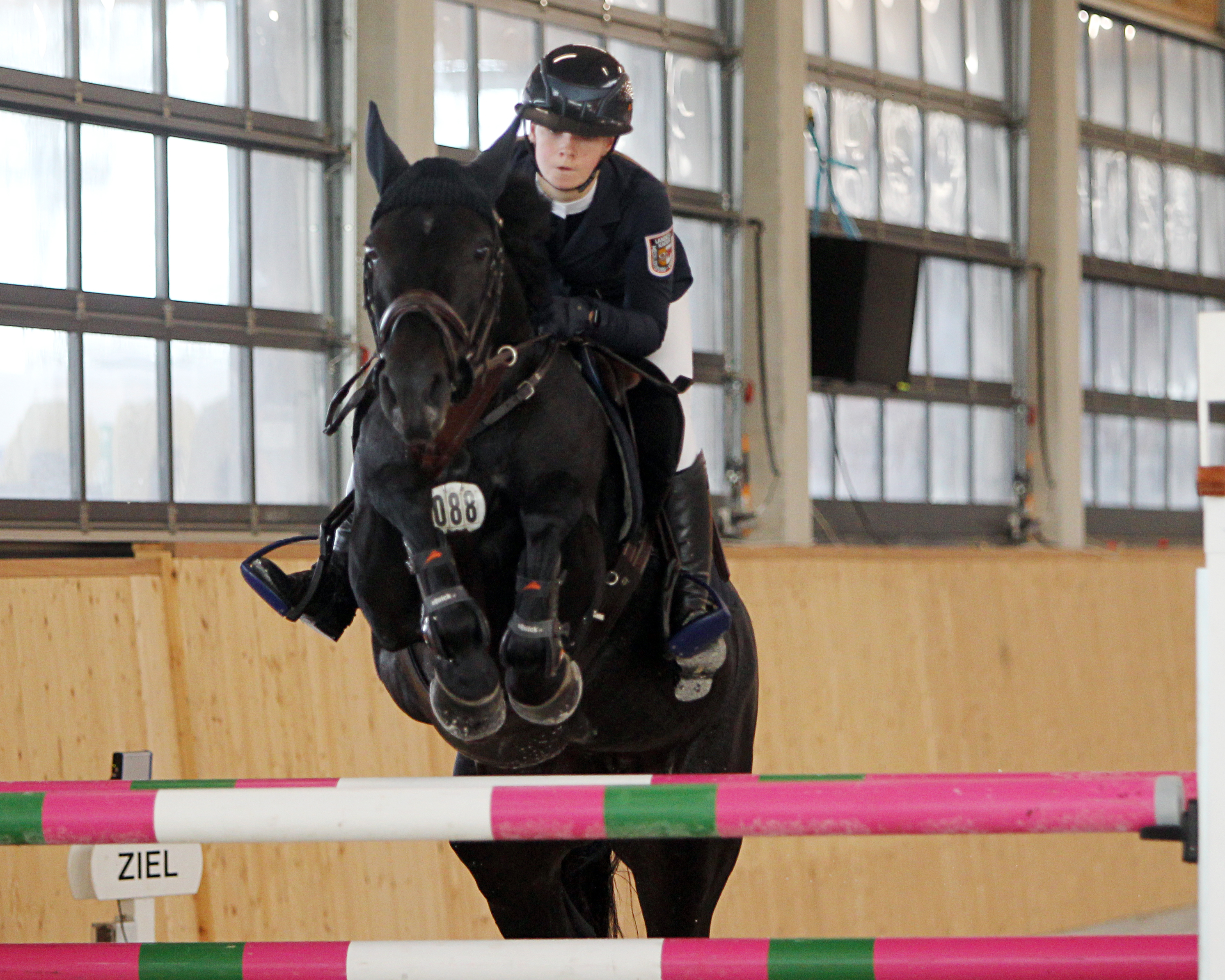 Nach ihrem S-Sieg im Finale der Junior-Future-Tour in Neustadt (Dosse) machte sich Paula Nagel drei Tage vor ihrem 20. Geburtstag mit dem Sieg im Zwei-Sterne M-Springen von Hohen Wieschendorf selbst ein schönes Geschenk. © Jutta Wego