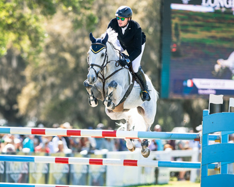 Daniel Coyle und Incredible – die Gewinner des Weltcup Springens in Ocala Live Oak. © FEI/Shannon Brinkman