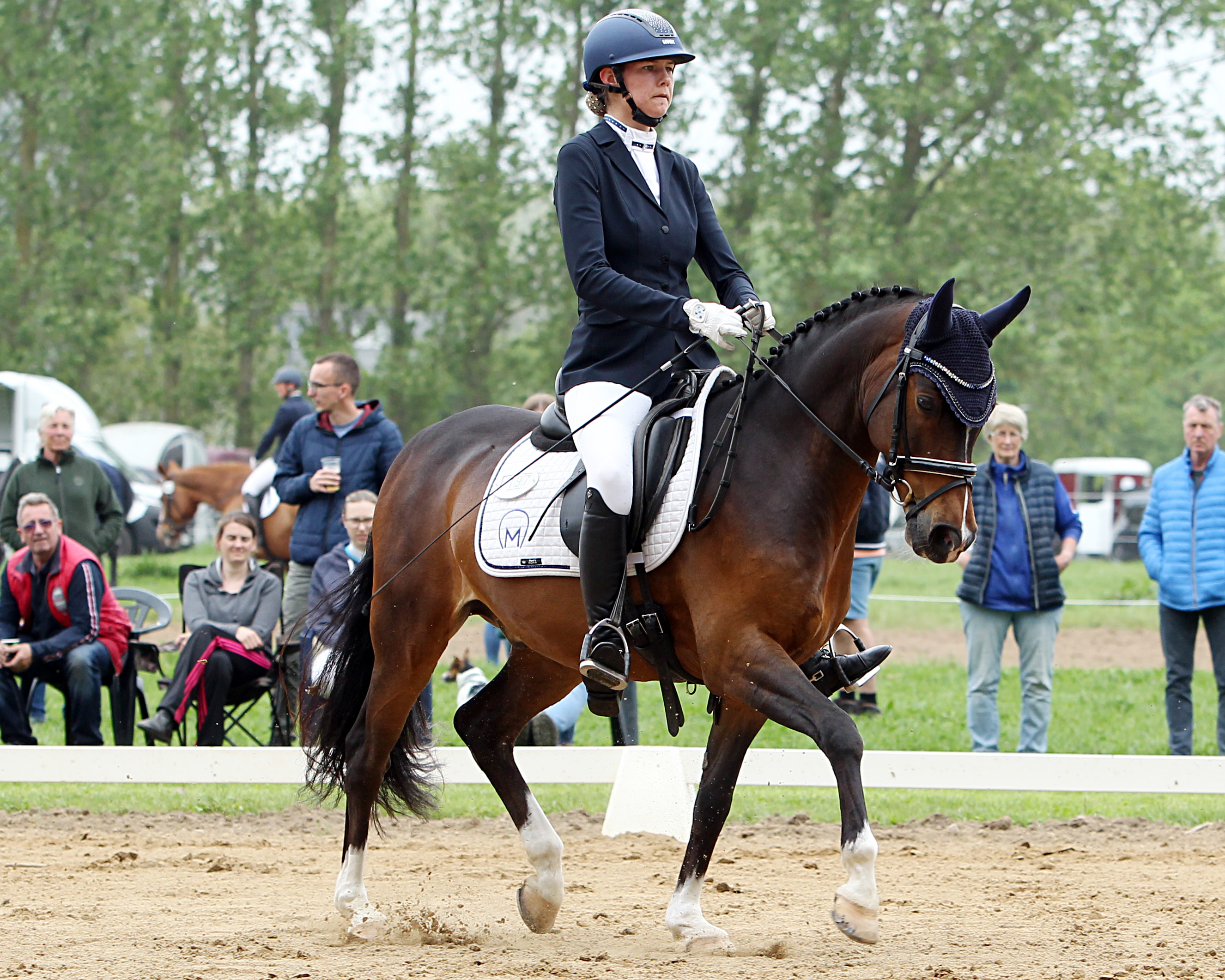 Stella Baranowski (Wöpkendorf) gewann mit ihrem Pony Goldkind die L-Dressur Aufgabe L 5 mit Wertnote 7,5. © Archiv Wego