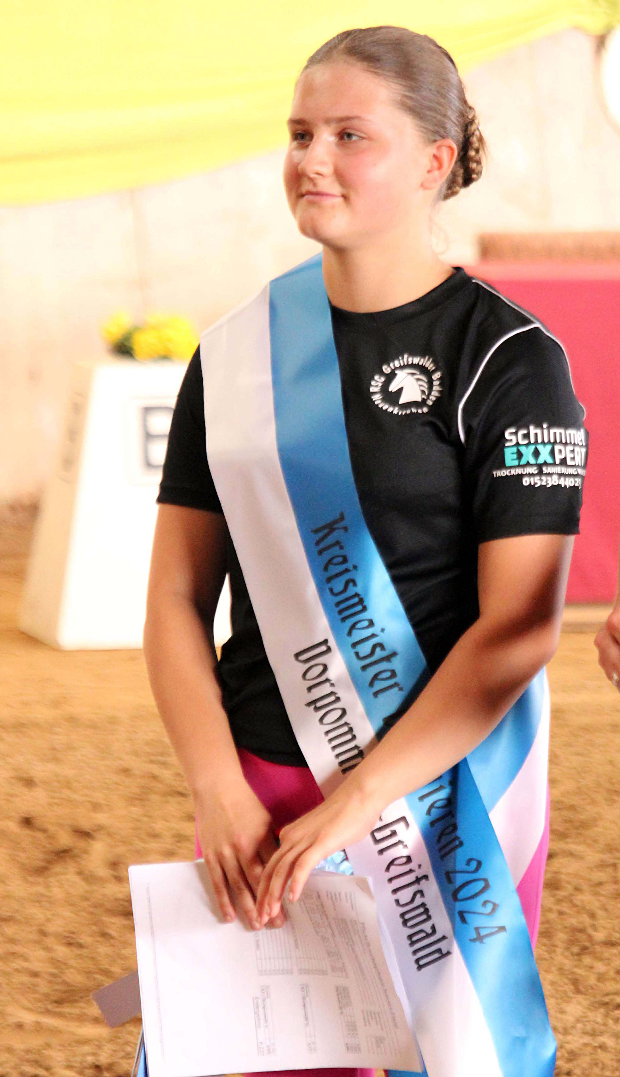 Kreismeisterin Leonie Brandstätter (RSC Greifsw.Bodden Neuenkirchen).