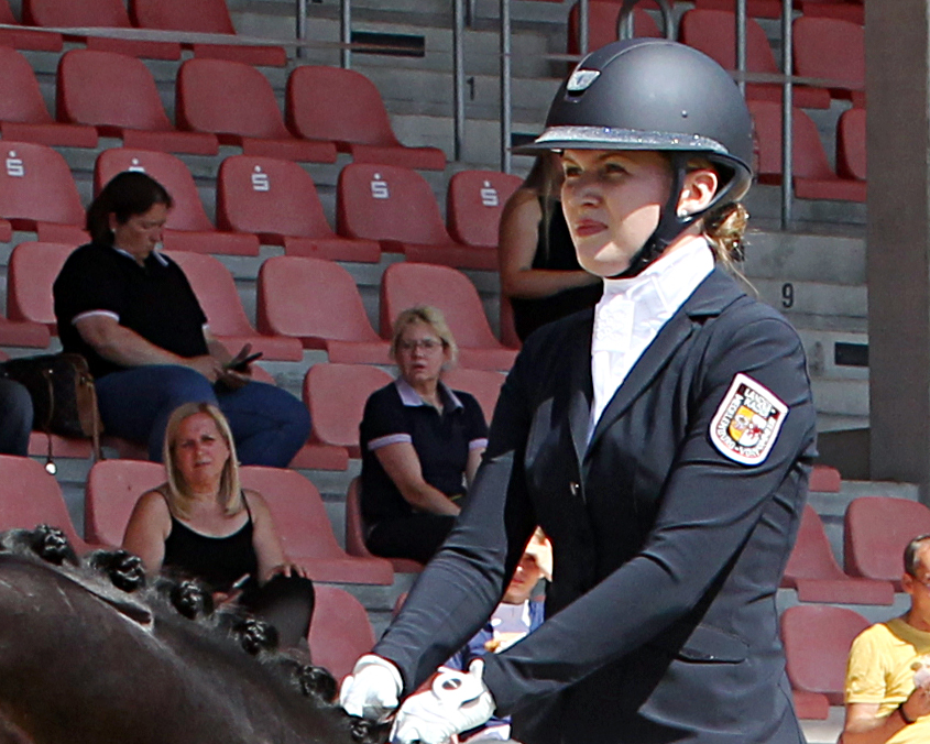 Mannschaftssieg und Einzel Zweite im Finale des Bernhard-von-Albedyll Cup - die 18-jährige Antonia Kurp vom RV Rostocker Heide. © J.Wego