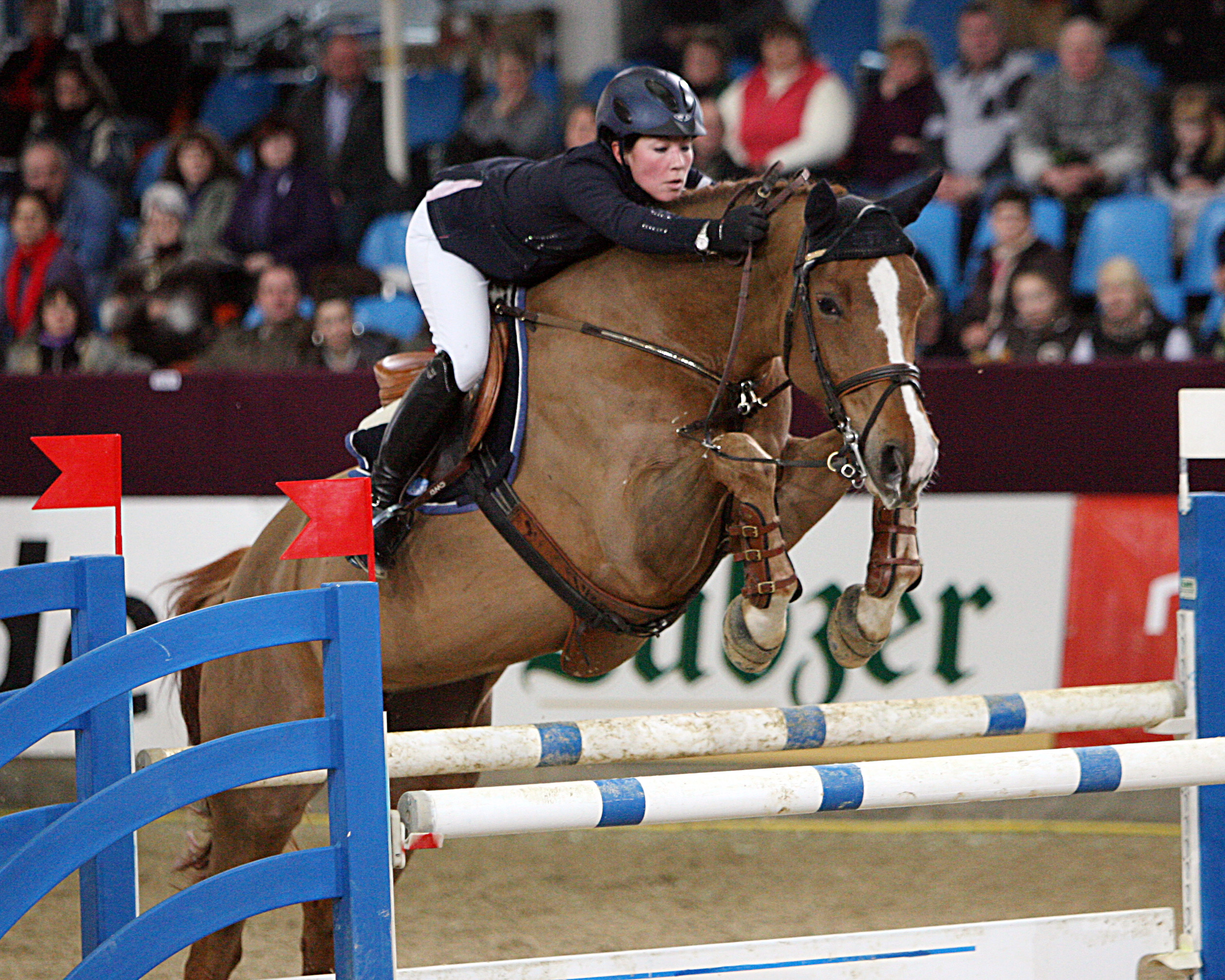 Luisa auf dem Höhepunkt ihrer sportlichen Karriere (245 Platzierungen, 85 Siege) beim CSI Neustadt-Dosse 2010 mit Julie Mynou Diederichsmeier. © J.Wego