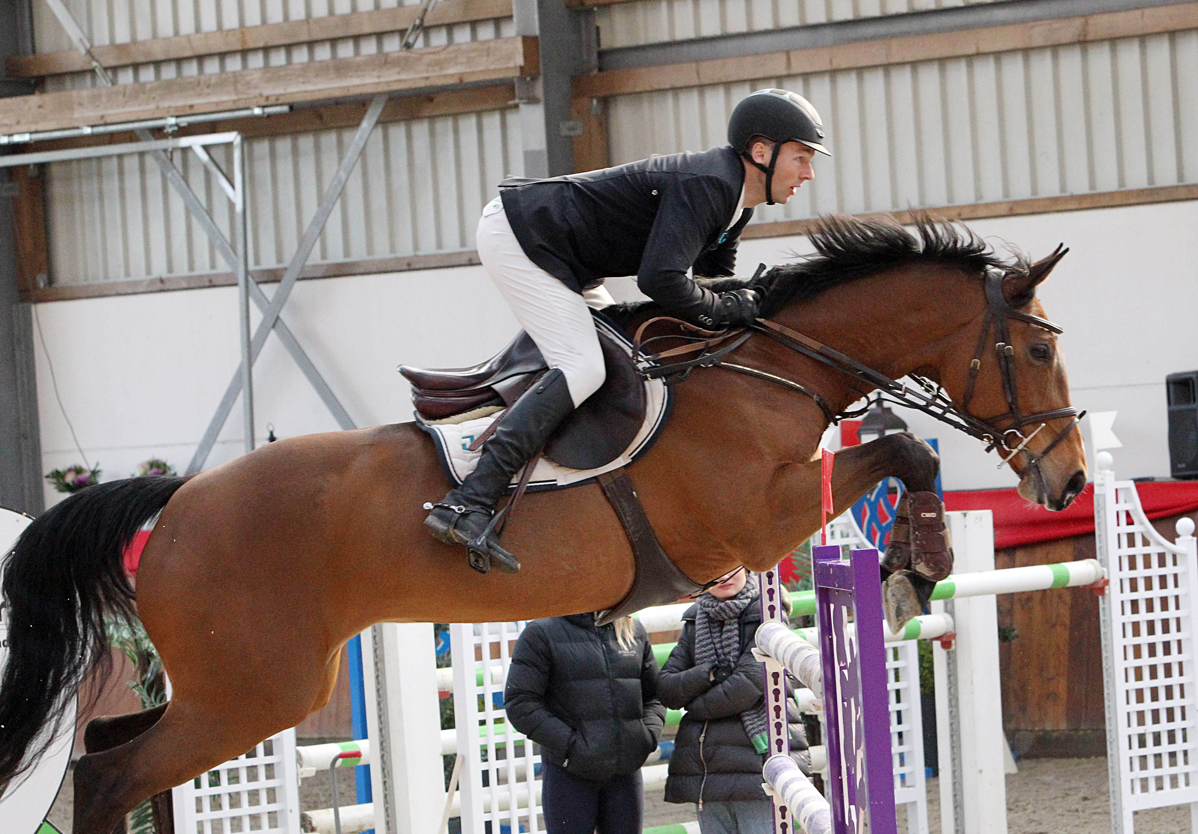 Im Championat der Deutschen Kredit Bank AG wurde Ulf Ebel mit Chaccolina Zweiter. © J.Wego